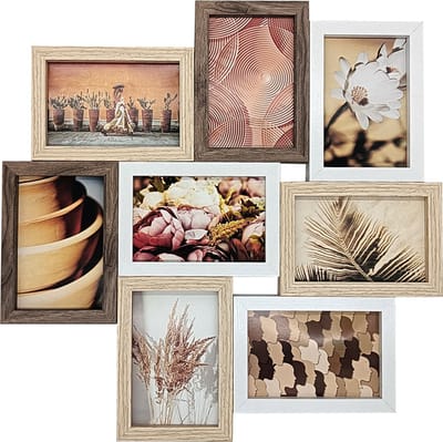 Fotolijst - Henzo - Groovy - Collagelijst voor 8 foto's - Fotomaat 10x15 cm - Multikleur