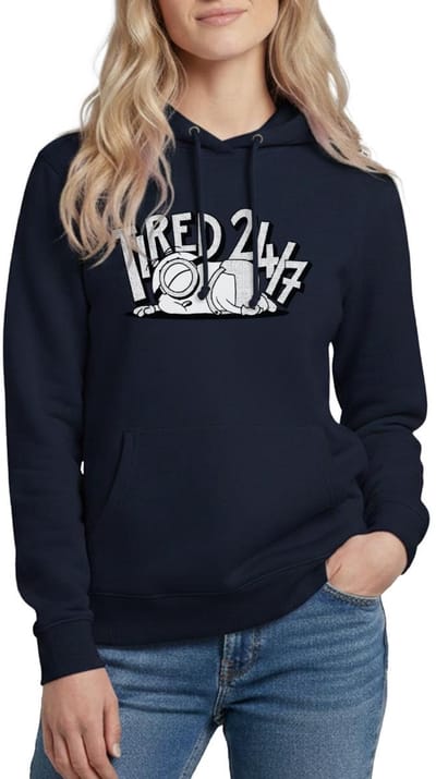 Minions Stuart Tired 24/7 Hoodie Dames
