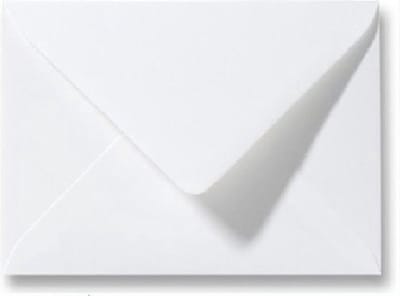 50 Luxe Enveloppen - C7 - wit - 8,1x11,4cm - 120 grams - Geschikt voor A7