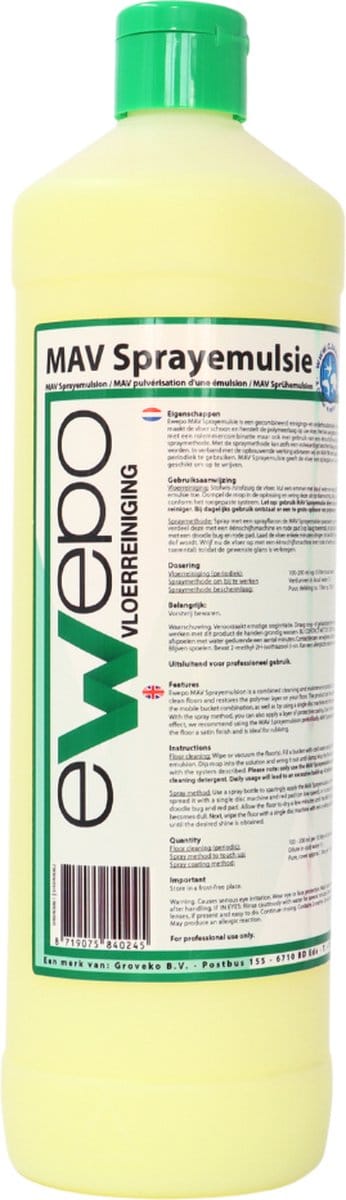 Ewepo MAV sprayemulsie polymeer 1 liter Ewepo