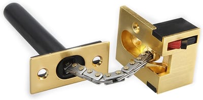 Deurketting Slot - Veiligheidsgrendel - Extra Beveiliging - Zware Zinklegering - 500 gram - Goudkleurig