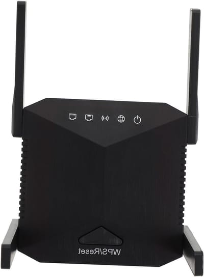 Wifi Versterker - Signaal Booster - Netwerk Uitbreiding - Vier Antennes - 300 Mbps - Zwart