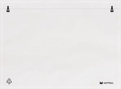 Paklijstenvelop- Mattral- A5 Blanco 80% recycle PE -225x165 mm-100 stuks