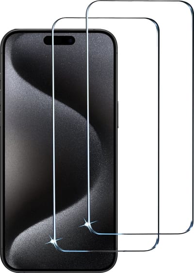 BixB screenprotectors 2 Stuks geschikt voor iPhone 15 Pro Max Screenprotector - gehard glas Tempered Glass