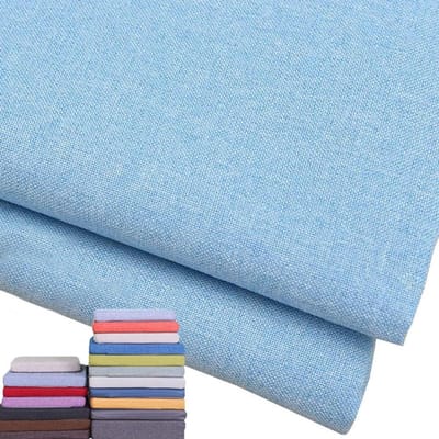 Kussenhoes Tuinbank - Linnen Hoes - Buitencomfort Vergroten - Antislip Achterkant - 100x55x5cm - Lichtblauw