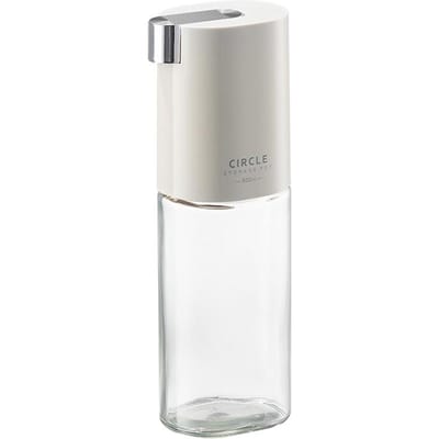 500ml Glazen Olie Fles Automatische Opening Olijfolie Kruiden Container Zwaartekracht Sojasaus Azijn Dispenser Keukengereedschap white