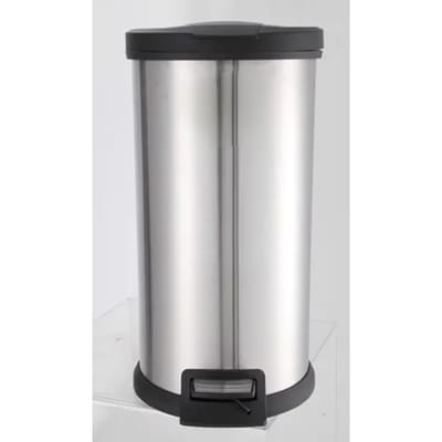Baseline Pedaalemmer - Metaal - Zilver - Diameter33x61cm - 40l