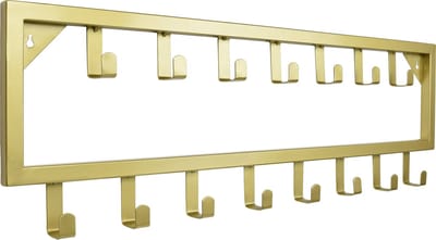 LOFT42 Bono Kapstok – Goud – Metaal – 15 haken - 80x26x4