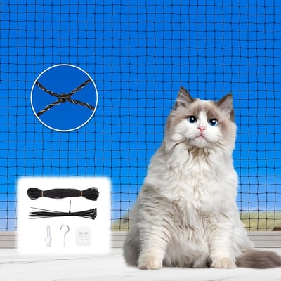 Kattennet voor Balkon en Ramen Veiligheid Net voor Katten HDPE Draadversterkt