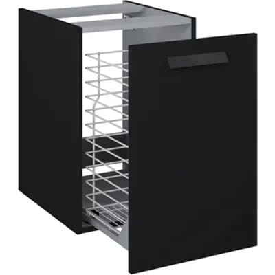 Elita Wastafelonderkast Ness 40cm - Zwart Mat - Met 2 Lades