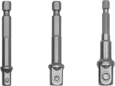 CHPN - Dopsleutel opzetstuk - Opzetstuk - Dopsleutels - Schroeftool - Klussen - Gereedschap - 3-delig - Metaal - Tools