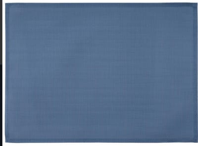 Placemat, fijne band, 45x33 cm, verpakt per 6 stuks, kleur lichtblauw
