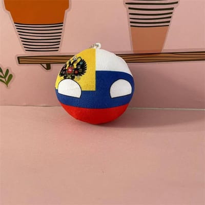 Peluche 10cm Polandball Mexique Ukraine Allemagne Countryball Poupée en Peluche Pendentif Décoration de Maison 10cm