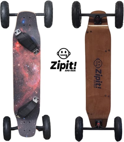 Zipit Nebula Mountainboard 94cm lang, 20cm breed,met luchtbanden