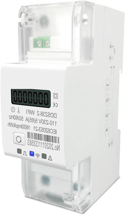Energie Verbruiksmonitor - Stroommeter Timer - Energie Besparen - WIFI Smart Connectie - 65A - Wit