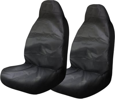Universele Voorstoelenhoezen Waterdicht 500D Oxford Stofdicht Voor Auto's - Set van 2 voor Werkplaats, Sport en Kinderen