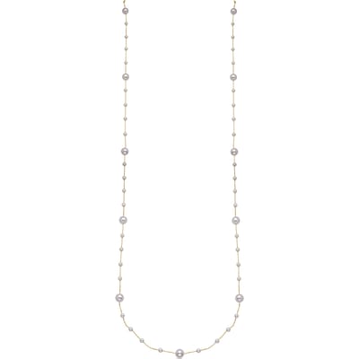 Luxenter Ketting met witte parel, afgewerkt in 18-karaats goud - Xyaz