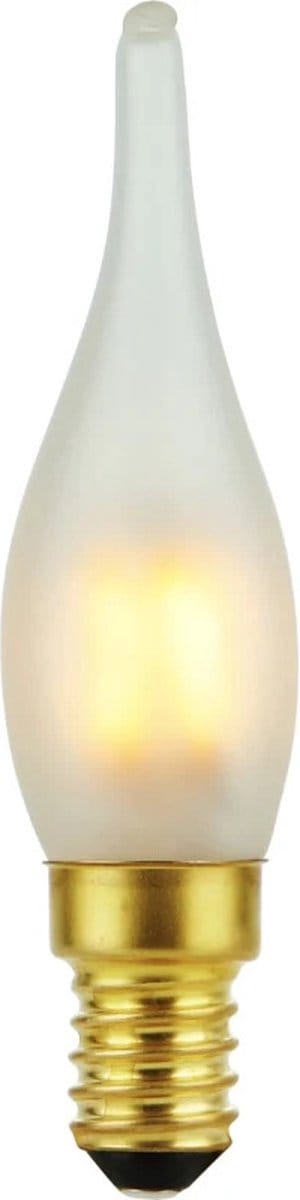 SPL E14 LED Lamp 1.8W Dimbaar - CRI 93 - Melkglas - Extra Warm Wit - 2000K - LED Filament Kaars Vlam C23 - Vervangt 10W - Per Stuk