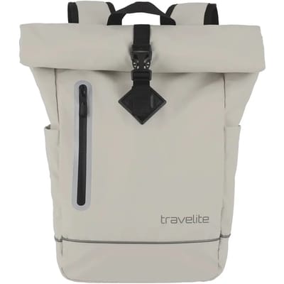 travelite Vrije tijd rugzak Rugzak Basics Roll-Up Backpack Plane 19L Ivory Crème