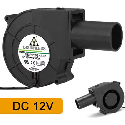 DC 12 V Grote Luchtvolume Blower 9733 Turbo Fan 2.85A 5500 R/Min Brandhout BBQ Kachel Afval Olie Kachel Houtkachel Koeling Koeler Fan