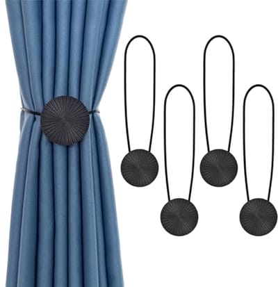 Magnetische Gordijnringen Metalen Clips - Decoratieve Gordijnbinders voor Thuis en Kantoor