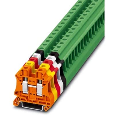 Phoenix Contact 3046281 Doorgangsserieklem 10.2 mm Schroeven Oranje 50 stuk(s)