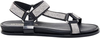 Caspy leren sandalen