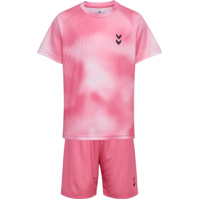 Hummel Cloud Korte Mouw Set Roze 128 cm Kinderen