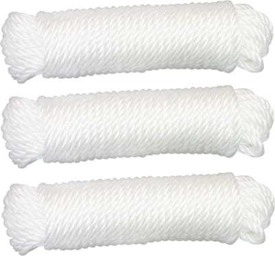 AMIG paracord touw - 3x - 10 meter - D5mm - 110kg - polypropyleen - wit