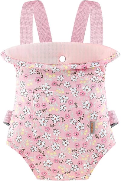 Poppen draagzak - Poppenwagen accessoire - Poppen meenemen - Verstelbaar ontwerp - 9.5 x 12.8 x 5.5 cm - Roze