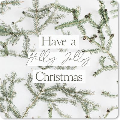 Muismat 20x20 cm - Mousepad Winter - Takken - Quote - Muismatten - Kerst - Cadeau - Kerstcadeau voor mannen en voor vrouwen