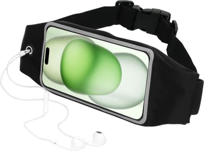 Mobiparts Comfort Fit Sport Belt geschikt voor Apple iPhone 15 Plus - Zwart