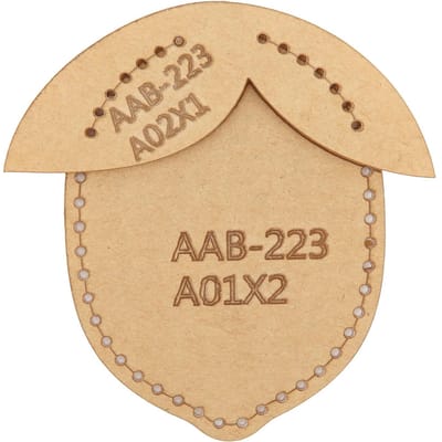 Acrylsjabloon Duurzaam Transparant Helder DIY Sleutelhanger Hanger Stencil voor Decoratieve Hanger beige