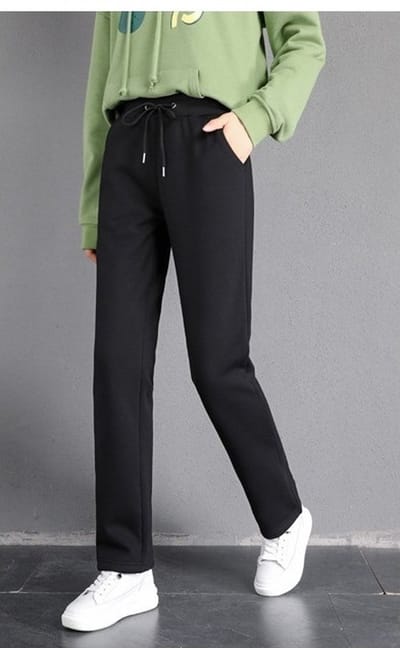 SUNMOOL Thermo Broek - Dames Kleding - Fleece Broek - Warme winter kleding - Zwart - Maat: S