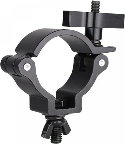 BeamZ BC50B-100N slimline aluminium half coupler tot max. 100kg - Zwart