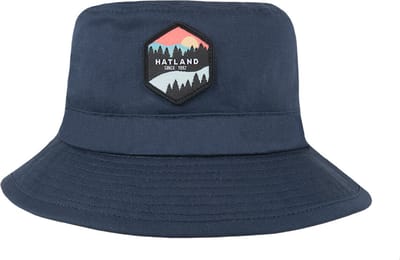 Hatland - UV-Vissershoed met logo voor volwassenen - Yolo - Marineblauw - maat 59CM
