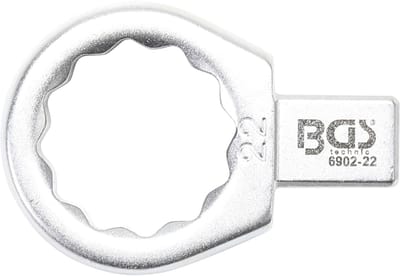 BGS insteek-ringsleutel 22 mm opname 9 x 12 mm - 6902-22