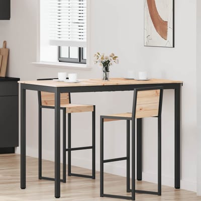 vidaXL - Bartafel - 140 - x - 80 - x - 105 - cm - Massief - grenenhout - Naturel