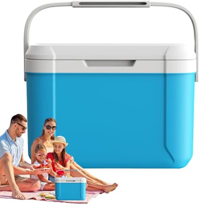 Draagbare Koeler - Geïsoleerde Box - Outdoor Activiteiten - Slijtvast Ontwerp - 55 Liter - Blauw