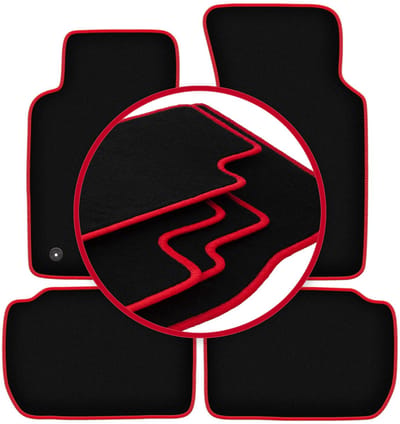 CARLUX-RED automatten voor: Ford Sierra stationwagen, sedan, liftback (1982-1993)