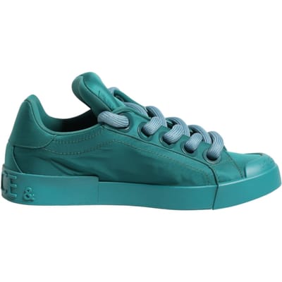 Dolce & Gabbana Teal Portofino Heren Laagste Sneakers Schoenen
