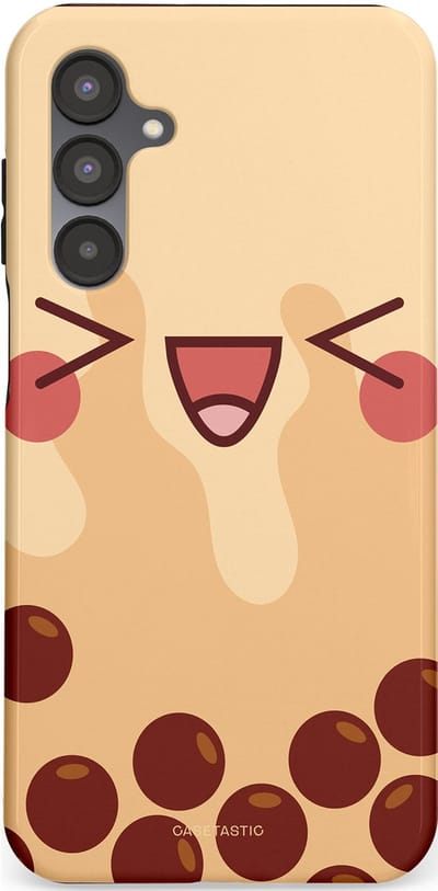 Casetastic Hoesje Geschikt voor Samsung A16 - Stijlvolle Beschermende Duo-layer Case - Smeltende caramel bolletjes