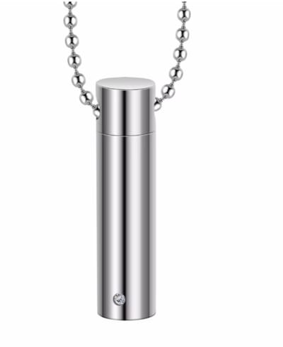 Urn ketting- RVS zirkonia - Charme Bijoux