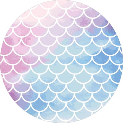 Vinyl | Vloerkleed vinyl rond | Ariel | 150 cm Rond