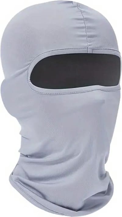 Gezichtsmasker - Balaclava - Bivakmuts - Winddicht - Wintermasker - Ski/Motor/Outdoor masker - Mondmasker - Universeel - Lichtgrijs - Jonyx