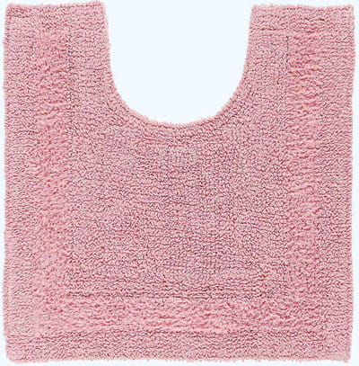 Homescapes toiletmat roze 50x55 cm gemaakt van 100% katoen