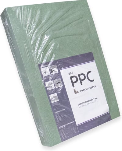 PPC groene ondervloerplaat 7 mm - 10,03 M²