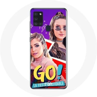 Samsung Galaxy A21S hoesje Streef je dromen na Mía Cáceres en Lupe Achával
