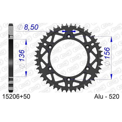 Tandwiel Afam 520 50 dents