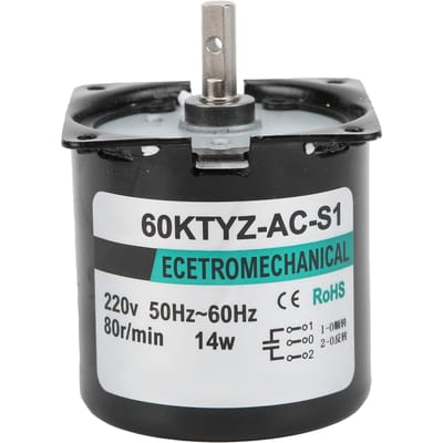 AC Synchrone Motor 14W 2-weg Hoge Torsie Permanente Magneet Centrale As Beugel